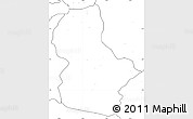 Blank Simple Map of Ikom, no labels