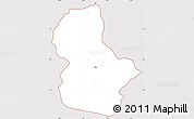 Classic Style Simple Map of Ikom, cropped outside