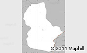 Gray Simple Map of Ikom