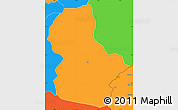 Political Simple Map of Ikom