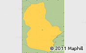 Savanna Style Simple Map of Ikom