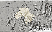 Shaded Relief 3D Map of Obanliku, darken, semi-desaturated