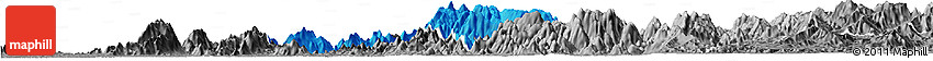 Political Horizon Map of Obanliku, desaturated