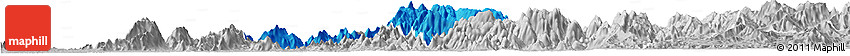 Political Horizon Map of Obanliku, lighten, desaturated