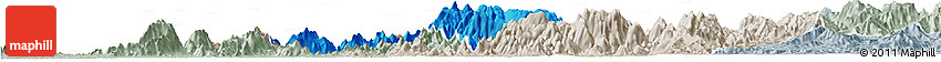 Political Horizon Map of Obanliku, lighten, semi-desaturated