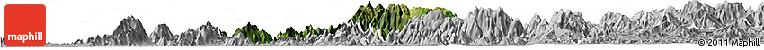Satellite Horizon Map of Obanliku, lighten, desaturated