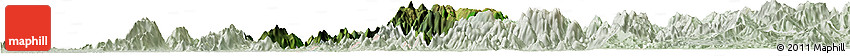 Satellite Horizon Map of Obanliku, lighten