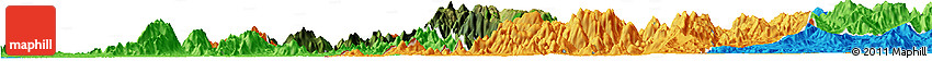 Satellite Horizon Map of Obanliku, political outside