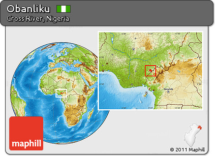 Physical Location Map of Obanliku