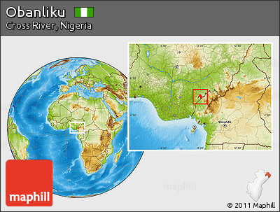 Physical Location Map of Obanliku