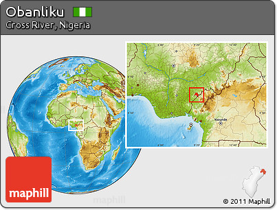 Physical Location Map of Obanliku