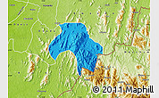 Political Map of Obanliku, physical outside