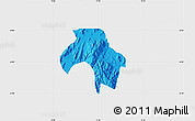 Political Map of Obanliku, single color outside