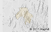 Shaded Relief Map of Obanliku, lighten, desaturated
