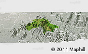 Satellite Panoramic Map of Obanliku, lighten, semi-desaturated