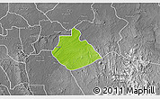 Physical 3D Map of Yakurr, desaturated