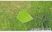 Physical 3D Map of Yakurr, satellite outside