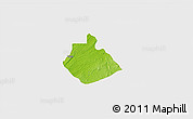 Physical 3D Map of Yakurr, single color outside
