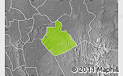Physical Map of Yakurr, desaturated
