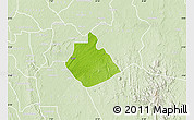 Physical Map of Yakurr, lighten