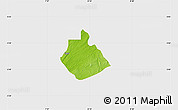 Physical Map of Yakurr, single color outside