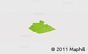 Physical Panoramic Map of Yakurr, cropped outside