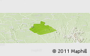 Physical Panoramic Map of Yakurr, lighten