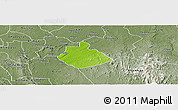 Physical Panoramic Map of Yakurr, semi-desaturated