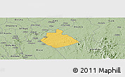 Savanna Style Panoramic Map of Yakurr