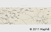 Shaded Relief Panoramic Map of Yakurr