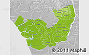 Physical 3D Map of Delta, lighten, desaturated