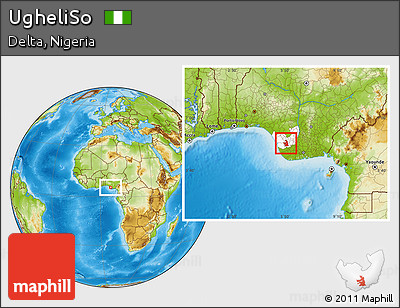 Physical Location Map of UgheliSo, highlighted parent region