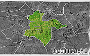 Satellite 3D Map of Akoko-Ed, desaturated