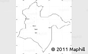 Blank Simple Map of Akoko-Ed, cropped outside