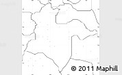 Blank Simple Map of Akoko-Ed, no labels