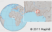 Gray Location Map of EsanCent, highlighted parent region