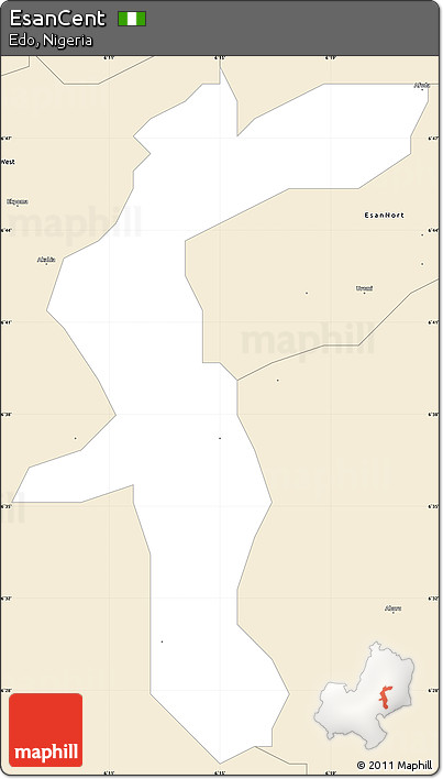 Classic Style Simple Map of EsanCent