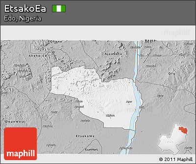 Gray 3D Map of EtsakoEa