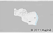 Gray 3D Map of EtsakoEa, single color outside