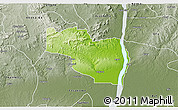Physical 3D Map of EtsakoEa, semi-desaturated
