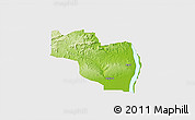 Physical 3D Map of EtsakoEa, single color outside