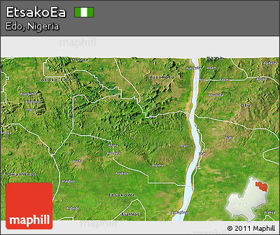 Satellite 3D Map of EtsakoEa