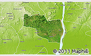 Satellite 3D Map of EtsakoEa, physical outside