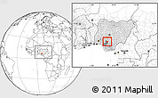 Blank Location Map of EtsakoEa, highlighted country, highlighted parent region, within the entire country
