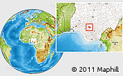 Physical Location Map of EtsakoEa, highlighted country