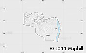 Silver Style Map of EtsakoEa, single color outside