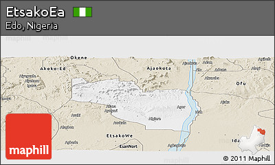 Classic Style Panoramic Map of EtsakoEa