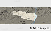 Shaded Relief Panoramic Map of EtsakoEa, darken