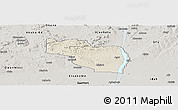Shaded Relief Panoramic Map of EtsakoEa, semi-desaturated