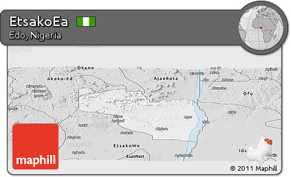 Silver Style Panoramic Map of EtsakoEa
